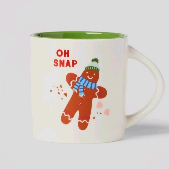 Gingerbread Cookie “Oh Snap” Stoneware Mug - Picture 3 of 4